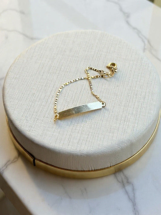 Pulseira infantil em ouro 18k